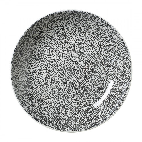 Steelite Ink Crackle Black Coupe Bowl 20.5cm (8 1/2") (Box 12) (Direct)