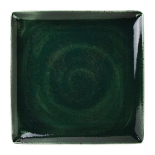 Steelite Vesuvius Burnt Emerald Square One 270x270mm 10 5/8x10" (Box 6) (Direct)