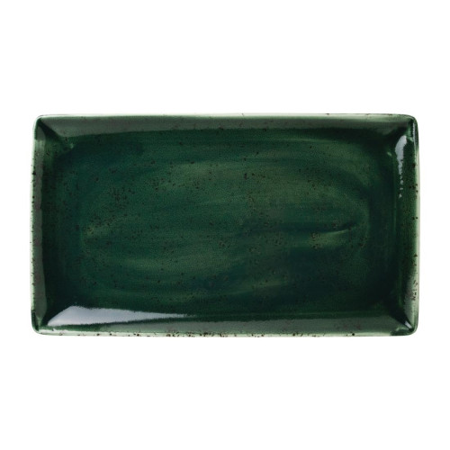 Steelite Vesuvius Burnt Emerald Rectangle Three330x190mm13x7 1/2"(Box 6)(Direct)