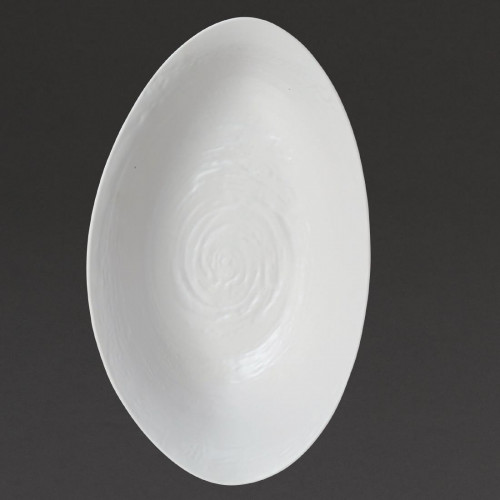 Steelite Scape White Lg Oval Bowl 40x24x10cm H 16"x9 1/2"x4" (Box 1) (Direct)
