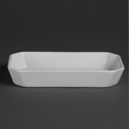 Olympia Whiteware Oblong Hors D'oeuvre Dish - 40Hx235Wx122mmD (Box 6)