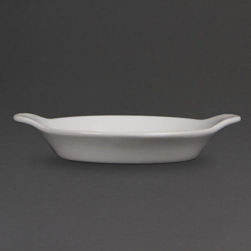 DISH / OLYMPIA - WHITEWARE ROUND EARED DISH - 14CM/ 7" -PER BOX OF 6 - W439