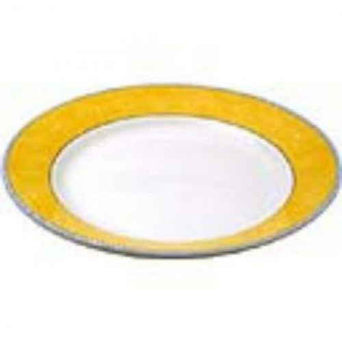 New Horizons Coloured Border Yellow Mediterrean Dish 10" (Box 12) (Direct)