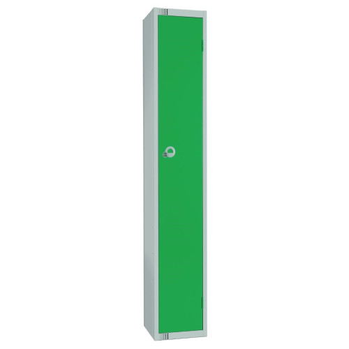 300mm Deep Locker 1 Door Combi Lock) Green - 1800x300x300mm (Direct)