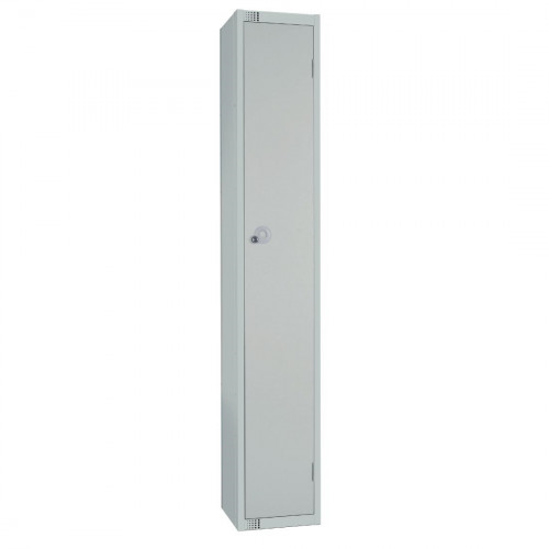 450mm Deep Locker 1 Door Combi Lock) Mid Grey - 1800x450x300mm (Direct)
