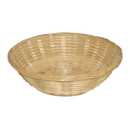 Wicker Bread Roll Basket - 200mm 8" dia (Pack 6)
