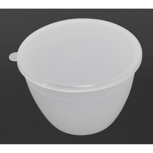 Pudding Basin Polyprop inc Lid - 1pint 121mm dia (Pack 12)