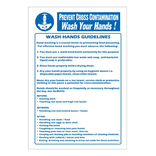 Prevent Cross Contamination Wash Hands