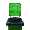 2WORK WHEELIE BIN LINERS BLACK PK100