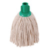 2WORK 12OZ PY SMOOTH MOP GREEN PK10
