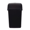 2Work Swing Top Bin 10 Litre Capacity Black 2W810010