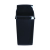 2WORK SWING TOP BIN 30 LITRE BLACK