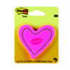 Post-it Notes Heards with Neon Lips Pink 50 Sheets 6370-HTL