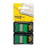 POSTIT INDEX FLAG DISPENSER GRN PK2