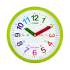 Acctim Lulu Time Teaching Wall Clock 260mm Green 21885