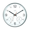 Acctim Komfort 30.5cm Metal Thermo Hygro Wall Clock 29147
