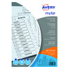Avery Mylar 26-Part Alpha Divider A-Z A4 Bright White 05231061