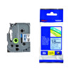 BROTHER TZE TPE 18MMX8M BLK/BLUE TPE