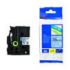 BROTHER TZE TPE 36MMX8M BLK/BLUE TPE