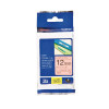 BROTHER TZE TPE 12MMX8M BLK/ORG TPE