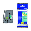 BROTHER TZE TPE 18MMX8M BLK/GRN TPE