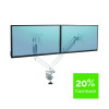 FELLOWES PLATINUM DUAL MON ARM WHT
