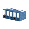 Bankers Box Decor 100mm Transfer File Blue (Pack of 5) 4483801