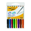 BIC VELLEDA 1741 DRYWIPE MKR AST PK8
