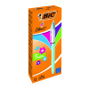 BIC 4 COLOURS FASHION BALL PEN PK12