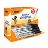 BIC CRISTAL BALL PEN MED BLK PK100