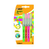 Bic Highlighter Flex Brush Tip Assorted Colours (Pack of 4) 942041