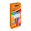 BIC 4 COLOURS BP M/POINT ASTD PK12