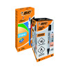 Bic 4 Colour Pen FOC Bic Permanent Markers Black (Pack of 12)