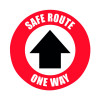Social Distance Marker Safe Route One Way 235mm SDM06