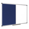 Bi-Office Drywipe and Felt Combination Board 1200x900mm XA0522170