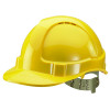 Comfort Vented Safety Helmet ABS Shell Yellow BBVSHY