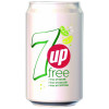 7 Up Free Lemon and Lime Carbonated Canned Soft Drink 330ml (Pack of 24) 402049