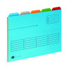 OXFORD 5 TABBED FOLDER A4 ASS PK5