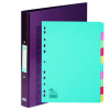 Elba Classy Ring Binder Purple FOC 10 Part Divider BX810432