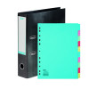 Elba Classy 70mm Lever Arch File A4 Black FOC 10/Part Divider BX810437