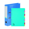 Elba Classy 70mm Lever Arch File A4 Blue FOC 10/Pt Divider BX810440