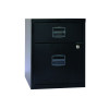 Bisley 2 Drawer Home Filing Cabinet A4 413x400x525mm Black BY31012