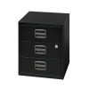 Bisley 3 Drawer Home Filing Cabinet A4 413x400x525mm Black BY33938