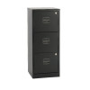 Bisley 3 Drawer Home Filing Cabinet A4 413x400x1015mm Black BY48279