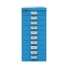 Bisley 10 Multidrawer Cabinet 279x380x590mm Azure Blue BY78740