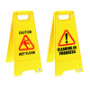 2Work Caution Folding Safety Sign Yellow 101423