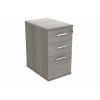 Desk High 3 Drawer Pedestal 800mm (FSC) - Grey Oak