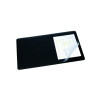 Durable Desk Mat with Overlay W530 x D400mm Black/Clear 7202/01