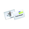 Durable Click Fold Name Badge With Combi Clip 40x75mm (Pack of 25) 8211/19