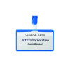 Durable Visitor Badge with Strap 60x90mm Blue (Pack of 25) 8147/06